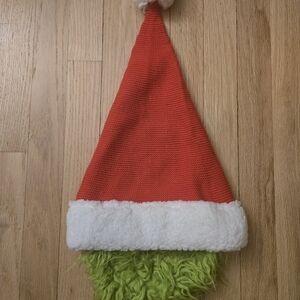 New Hanna Andersson Dr. Suess Grinch Hat and Beard Kids Youth Boy Girls One Size